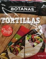 Mängden socker i Tortillas de Trigo