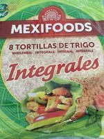 Mängden socker i Tortillas de trigo integrales