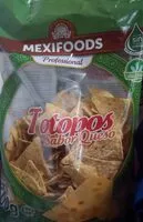 Mängden socker i Totopos sabor queso