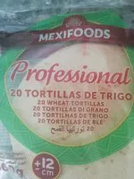 Mängden socker i Tortillas de trigo