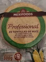 Mängden socker i Professional 25 tortillas de maiz