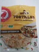 Mängden socker i Tortillas de trigo integrales