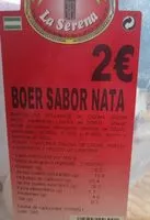 Mängden socker i Boer sabor nata