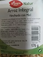 Mängden socker i Arroz integral hinchado con miel