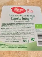 Mängden socker i Base para pizza de trigo espelta integral