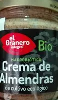 Mängden socker i Crema de almendras macrobiótica