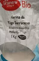 Mängden socker i Harina de trigo sarraceno