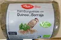 Mängden socker i Hamburguesas con Quinoa y Borraja