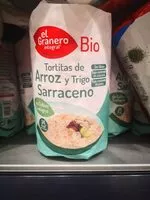 Mängden socker i Tortitas de arroz y trigo sarraceno