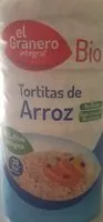 Mängden socker i Tortitas de arroz de cultivo ecológico y sin gluten