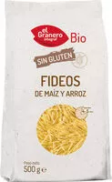 Mängden socker i Fideos de maíz y arroz ecológicos y sin gluten