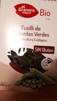 Mängden socker i Fusilli de guisantes verdes