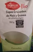 Mängden socker i Copos crujientes de maiz y quinoa