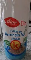 Mängden socker i Tortitas de arroz sin sal añadida