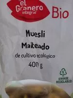 Mängden socker i Cereales muesli malteado