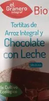 Mängden socker i Tortitas de arroz integral y chocolate con leche