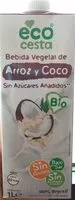 Mängden socker i Bebida 100% vegetal de arroz y coco bio