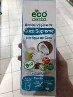 Mängden socker i Boisson végétale de coco suprême avec eau de coco