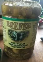 Mängden socker i Brefer