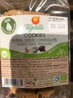 Mängden socker i Cookies avena coco y chocolate