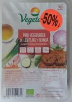 Mängden socker i Mini Vegeburger de lentejas y quinoa