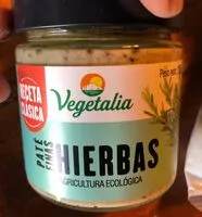 Mängden socker i Pate finas hierbas