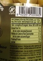 Mängden socker i Aceitunas chupadedos tarro