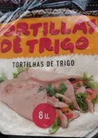 Mängden socker i Tortillas de trigo