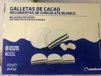 Mängden socker i Galletas cubiertas de cacao