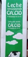 Mängden socker i Leche semidesnatada calcio