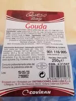 Mängden socker i Queso Gouda Coviran