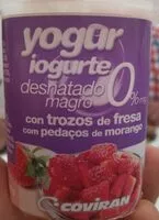 Mängden socker i Yogurt Desnatado con trozos de fresa