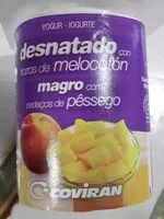 Mängden socker i Yogur desnatado con melocotón