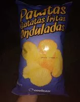 Mängden socker i Patatas fritas onduladas