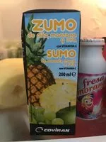 Mängden socker i Zumo de piña, manzana y uva