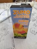 Mängden socker i Zumo melocotón, manzana y uva