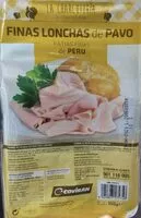 Mängden socker i Finas lonchas de pavo