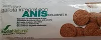 Mängden socker i Galleta integral de anís