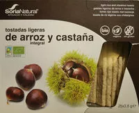 Mängden socker i Tostadas ligeras de arroz integral y castaña
