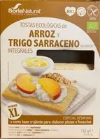 Mängden socker i Tostas ecológicas de arroz y trigo sarraceno integrales