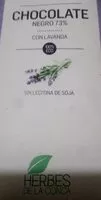 Mängden socker i Chocolate negro 73% con lavanda