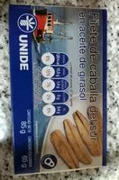 Mängden socker i Filete de caballa del Sur en aceite girasol