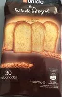 Mängden socker i Pan tostado Integral