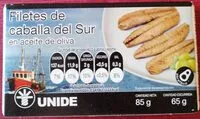 Mängden socker i Filetes de caballa del sur en aceite de oliva