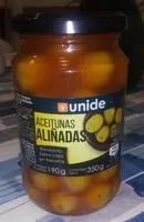 Mängden socker i Aceitunas aliñadas