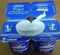 Mängden socker i Yogur griego natural azucarado