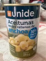 Mängden socker i Aceitunas rellenas de Anchoa