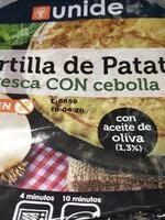 Mängden socker i Tortilla de patata fresca Con cebolla