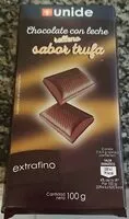 Mängden socker i Chocolate con leche relleno sabor trufa