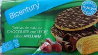 Mängden socker i Tortitas de maíz con chocolate con leche sabor avellana